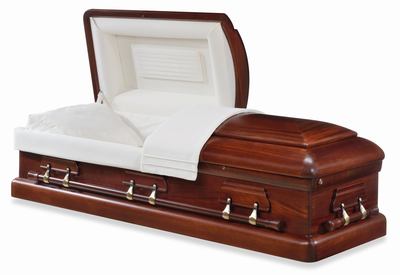 Kennedy Half Couch Wood Casket